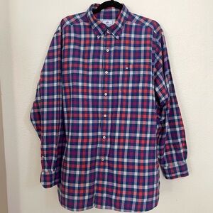 Southern Tide Men’s Button down Long Sleeve Plaid Size L